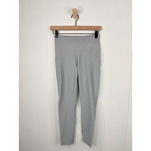 NWT Athleta Interval Stash 7/8 Leggings Size Small Storm Cloud Gray - Picture 2 of 8
